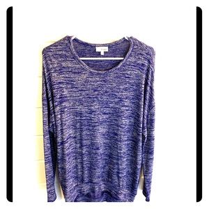 ARITZIA WILFRED FREE OVERSIZED BLUE SWEATER